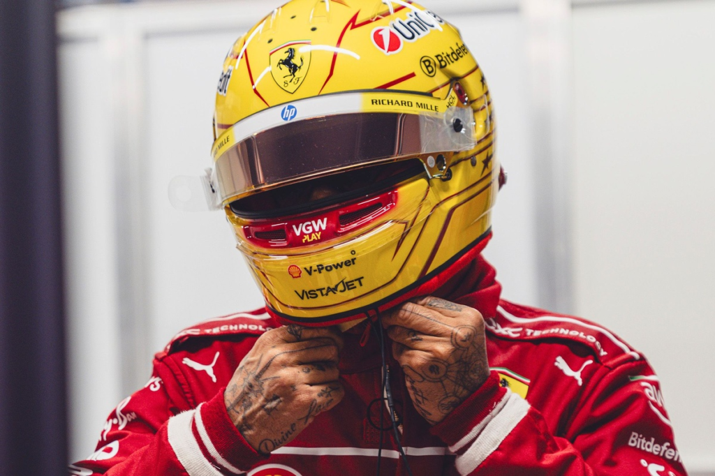 Hamilton sufre un accidente en el test de Ferrari F1 en Barcelona #F1