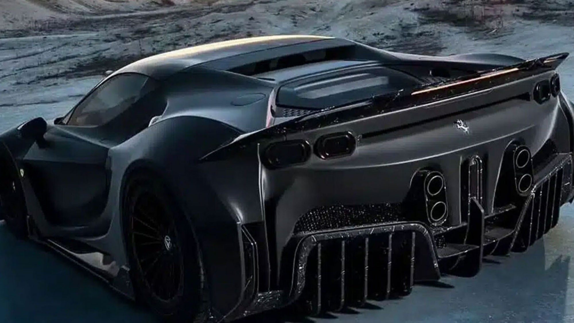 Darth Vader, de Star Wars, ya tiene su coche híbrido enchufable: un Ferrari SF90 VX de lo más friki