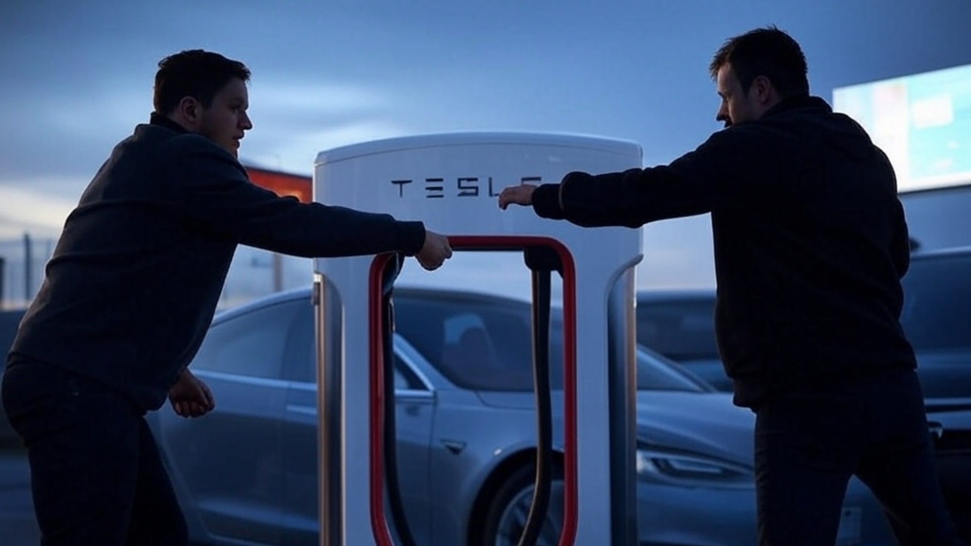 Tesla añade una nueva función en sus Supercargadores después de estallar una pelea