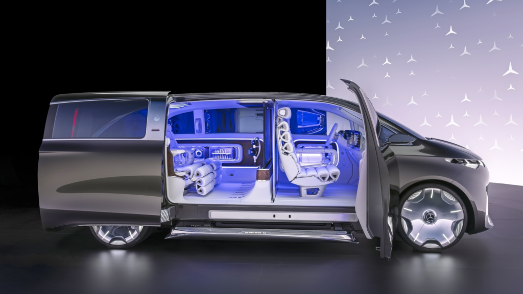 Mercedes Vision V Concept: la redefinición de lujo y tecnología para las furgonetas eléctricas del futuro
