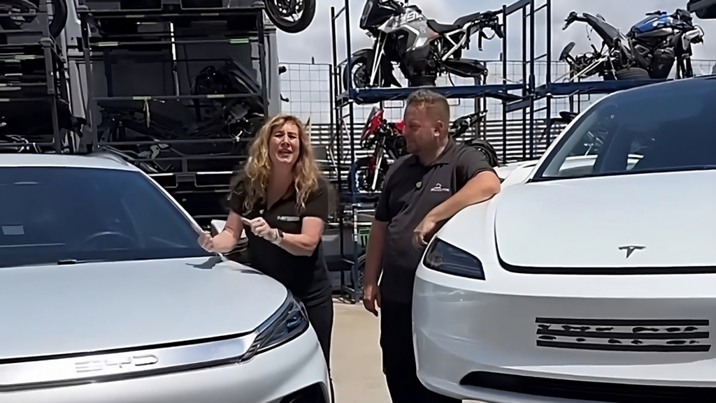BYD o Tesla: los trabajadores de un desguace relevan cuál de los dos eléctricos es más barato de reparar