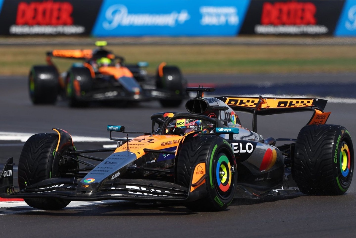 Norris y Piastri compiten por el campeonato mundial de F1 con suspensiones diferentes #F1 #FVDigital