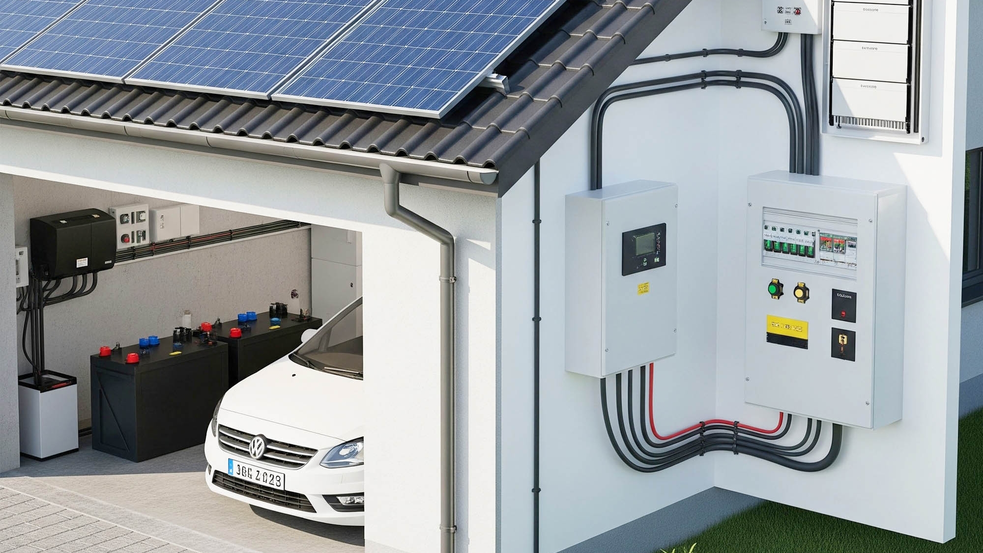 Paneles solares y coche eléctrico: así puedes utilizar el tejado de tu casa para 'desenchufarte' de la red y de la gasolinera