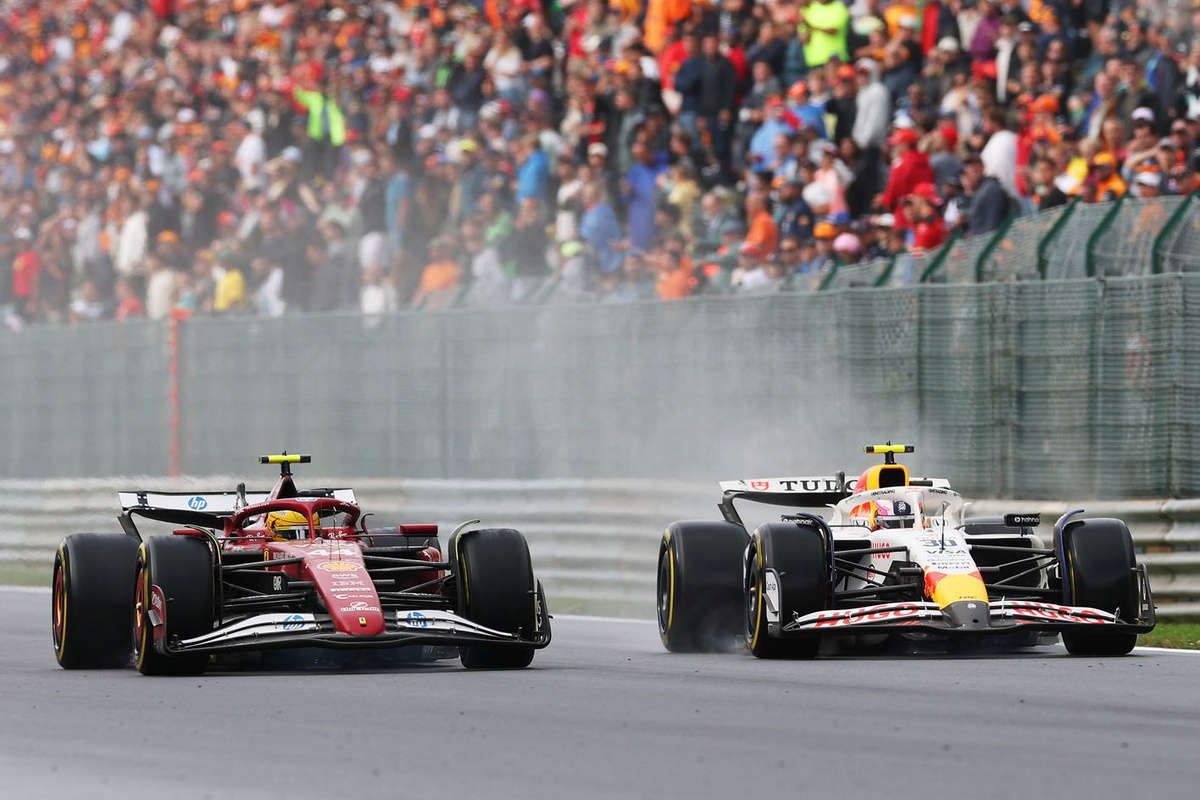 La estrategia dividida de Ferrari F1 que llevo a Hamilton al top 10 en Spa #F1 #FVDigital