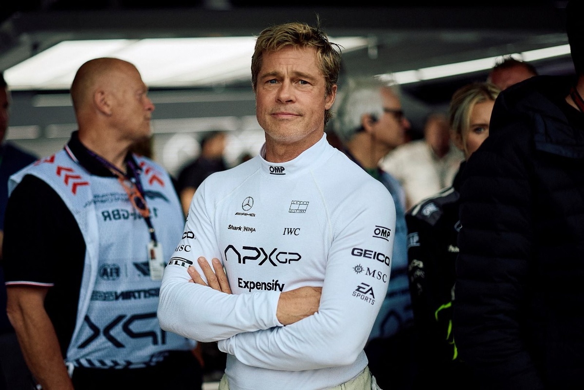 Ka-Chow! Brad Pitt, en un sandwich entre Rayo McQueen con ‘F1’ #F1 #FVDigital
