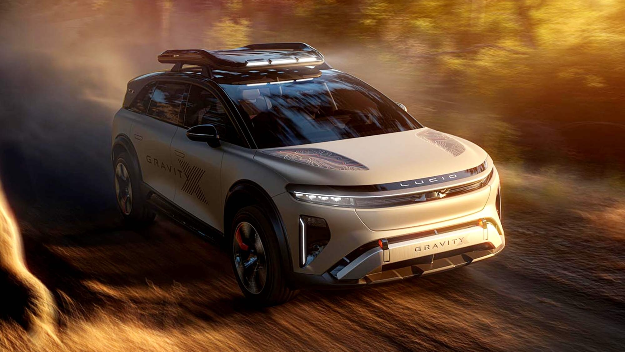 SUV, eléctrico, con 7 plazas y ahora todoterreno: así es el nuevo coche de Lucid Motors