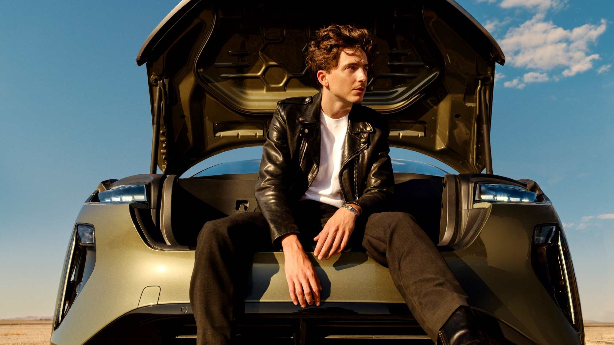 Adiós a los gusanos de arena de 'Dune', Timothée Chalamet se pasa a los coches eléctricos
