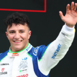 Hadjar reacciona con emoción a su “irreal” primer podio en la F1 #F1 #FVDigital