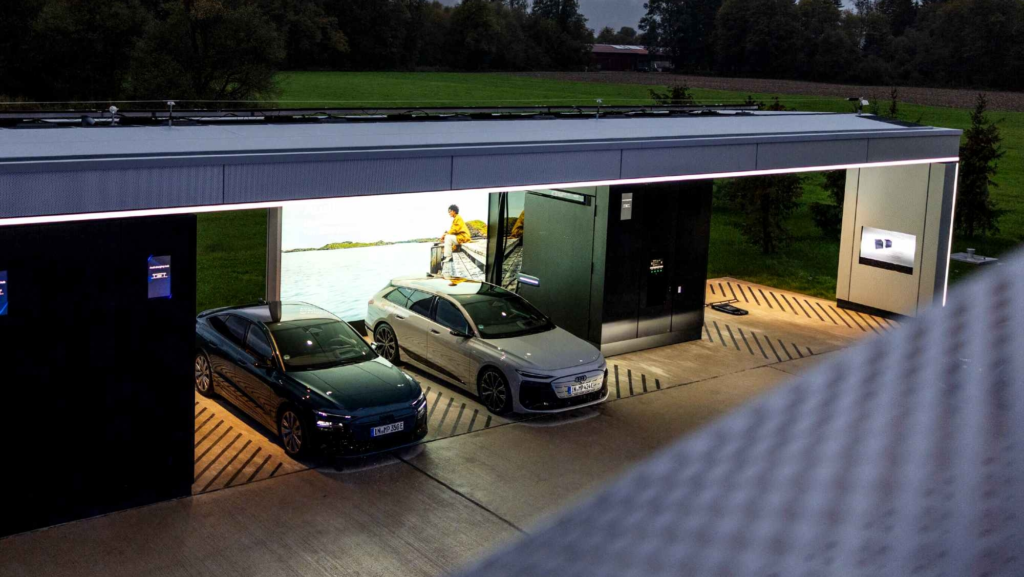 Audi amplía su red de estaciones de recarga premium con servicios complementarios en Alemania
