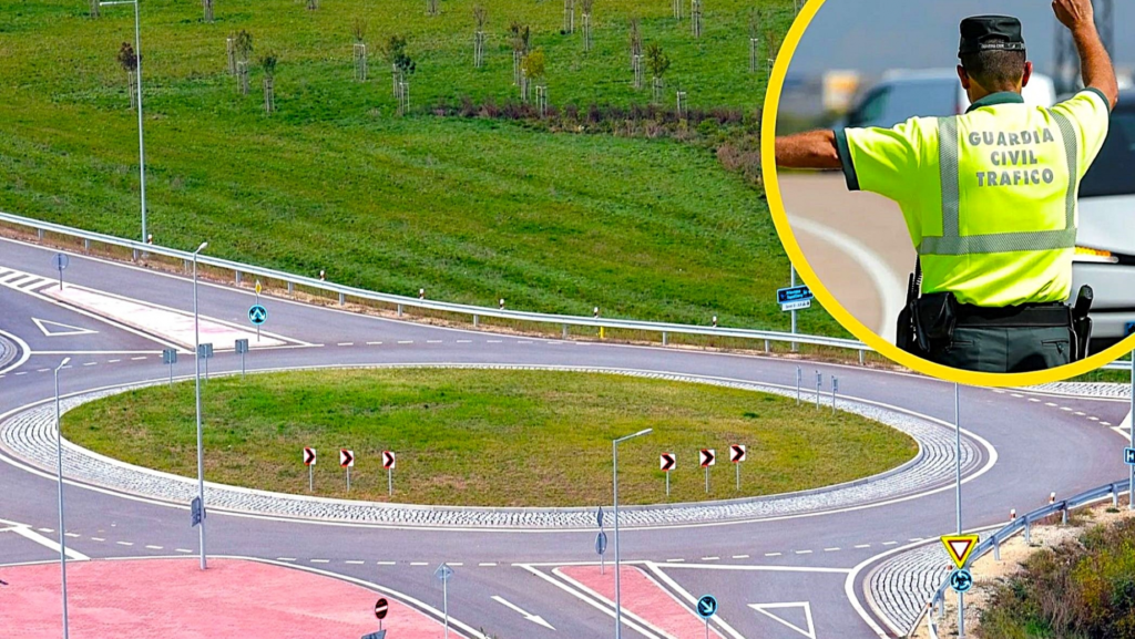 Guardia Civil sanciona con multas de 500 euros y 6 puntos maniobras peligrosas en rotondas
