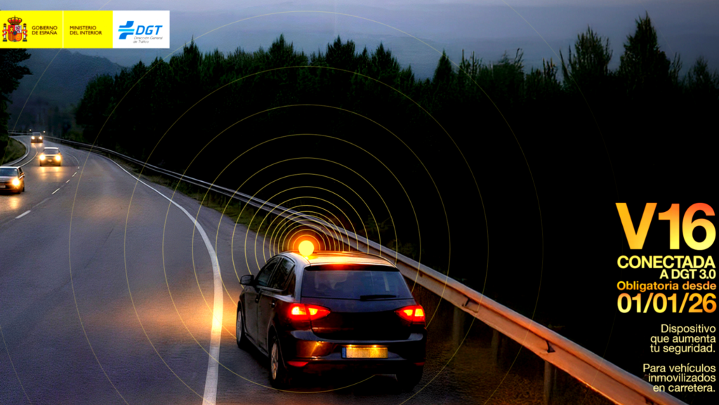 DGT recomienda baliza V16 para motos y Anesdor publica guía técnica sobre airbags