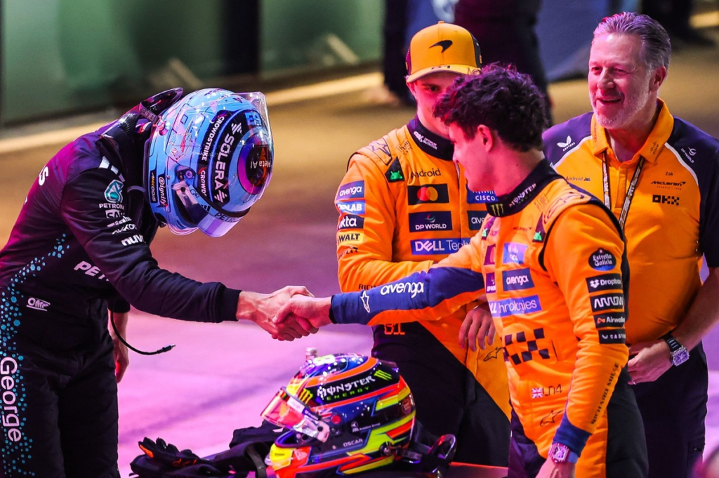 Norris se quita presión y señala a Russell como el gran favorito para 2026 #F1 #FVDigital