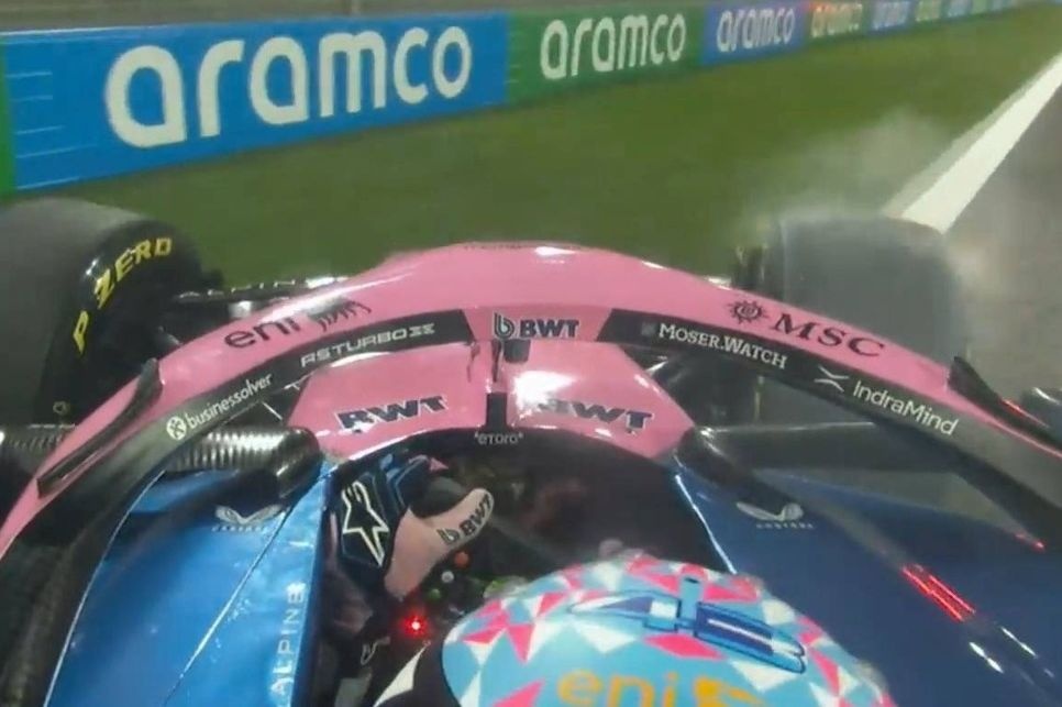 Colapinto, casi al muro con su Alpine con el test ya acabado #F1 #FVDigital