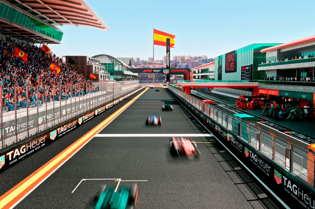¡Así será Madring! Primeros renders del GP de España de F1 2026 #F1 #FVDigital