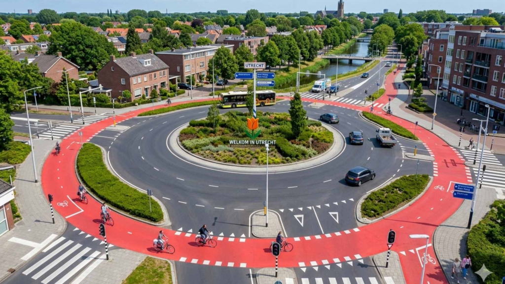 Las rotondas 'cero accidentes' para coches y bicicletas que mejoran la visibilidad con sus nuevas normas de prioridad, llegan a Francia
