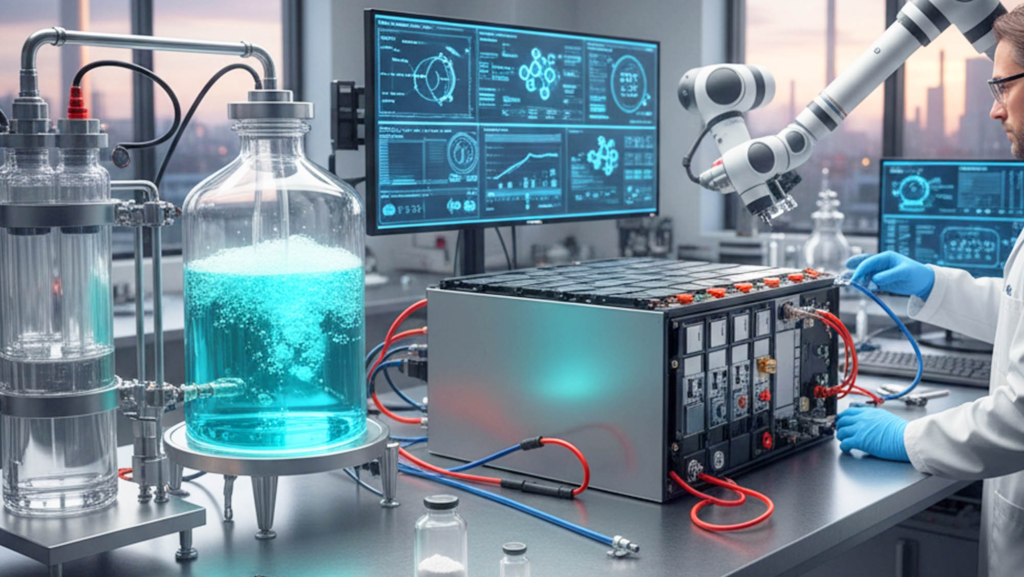 Litio reciclado con un 99 % de pureza mediante un proceso eficiente que recupera el 90 % del material funcionando 1.000 horas de forma continua