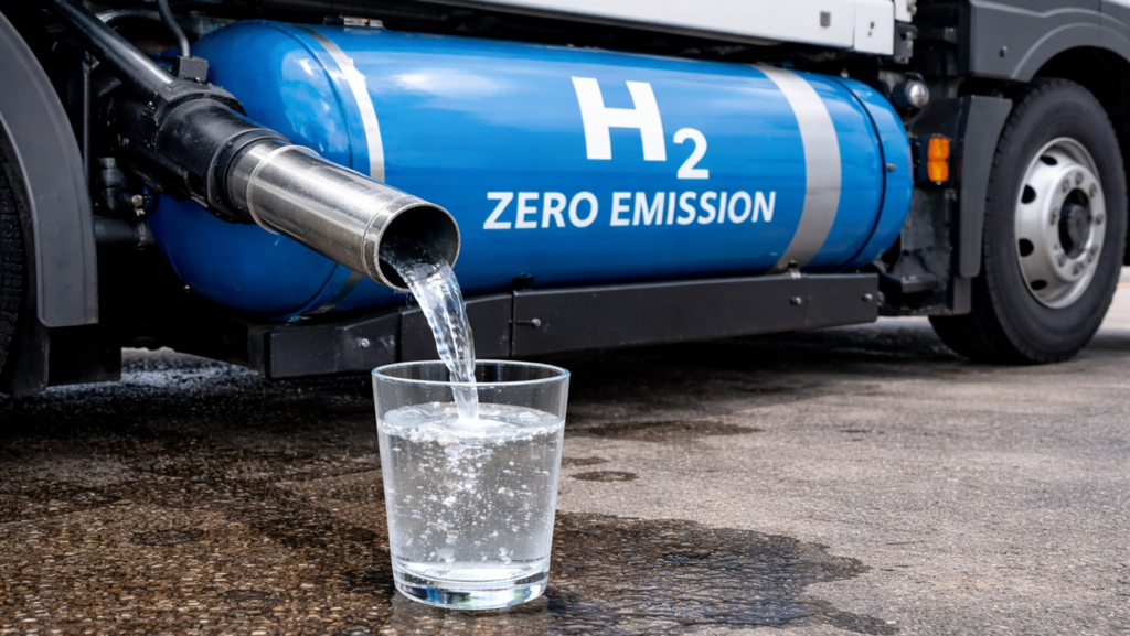 Los camiones que solo 'emiten' agua por el tubo de escape crecen en 2025, pero Europa sigue sin apostar por ellos