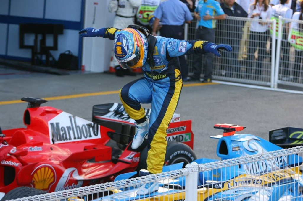 La mejor celebración sigue siendo la de Alonso #F1 #FVDigital