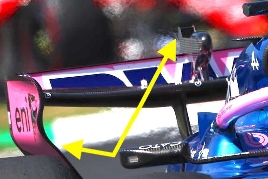 Alpine no solo destaca por el motor Mercedes; diseño aerodinámico innovador #F1 #FVDigital