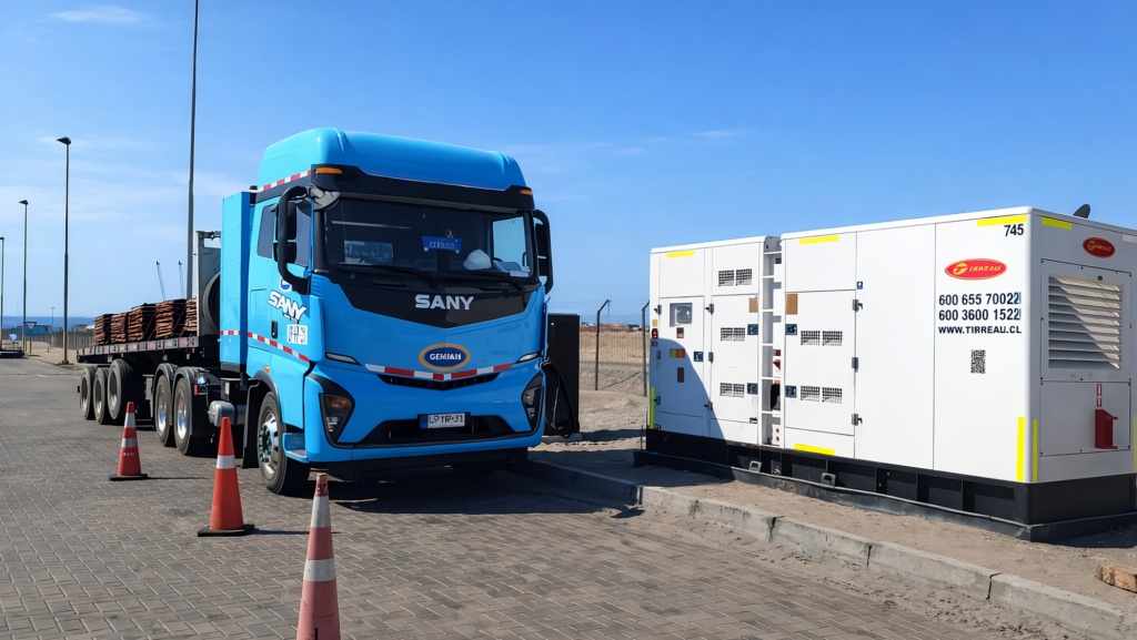 Un camión eléctrico supera una ruta de 680 kilómetros con 27 toneladas de cobre y más de 2.500 metros de desnivel