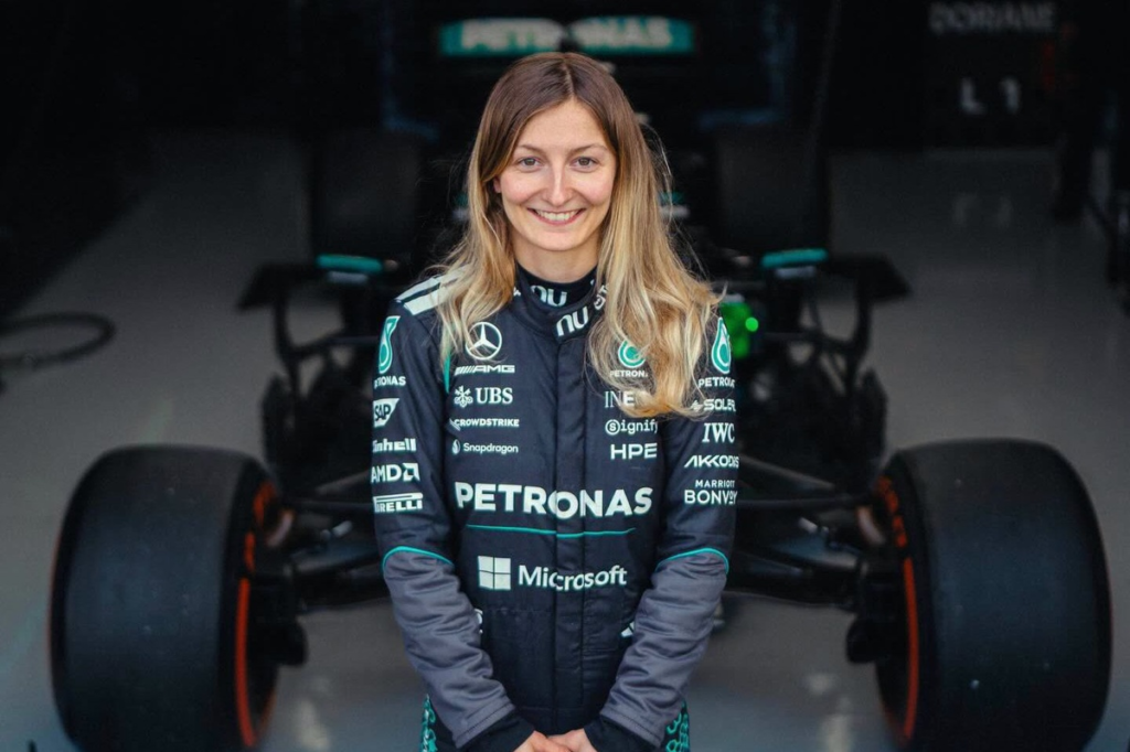 Doriane Pin, sexta mujer del siglo en ponerse al volante de un F1 #F1 #FVDigital