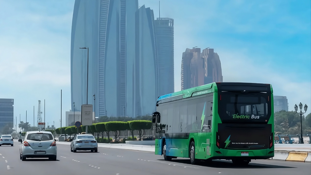 Este emirato vive del petróleo, pero su flota de autobuses eléctricos y de hidrógeno ya ha recorrido 1.300.000 km en solo 19 meses