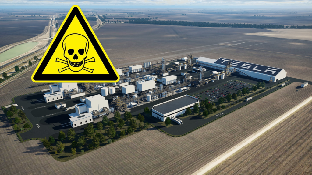 Tesla hace coches que no emiten CO2, pero lo han denunciado tras encontrar metales tóxicos en los vertidos de su refinería de litio