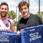 Leo Messi sorprendió a un emocionado Colapinto por lo que sabe de F1 #F1 #FVDigital