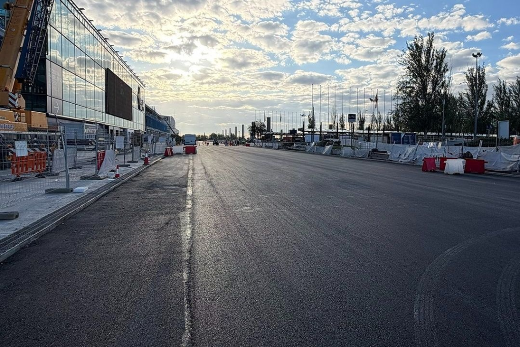 Madring entra en su fase final: ¡el 90% del circuito ya está asfaltado! #F1 #FVDigital