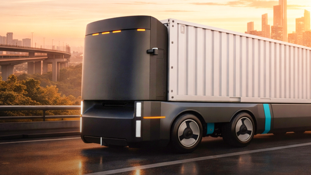 No necesita conductor, tiene 320 km de autonomía y puede trabajar las 24 horas porque este 'camión' eléctrico es 100% autónomo