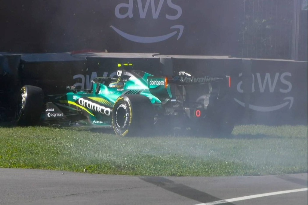 Vídeo: Accidente de Alonso en la qualy sprint de Canadá, tras su mejor resultado #F1 #FVDigital