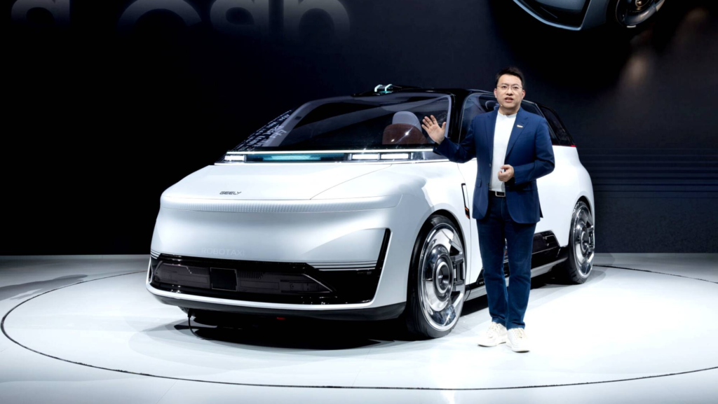 EVA Cab, el robotaxi autónomo de Geely Auto Group con inteligencia artificial y 3.000 TOPS