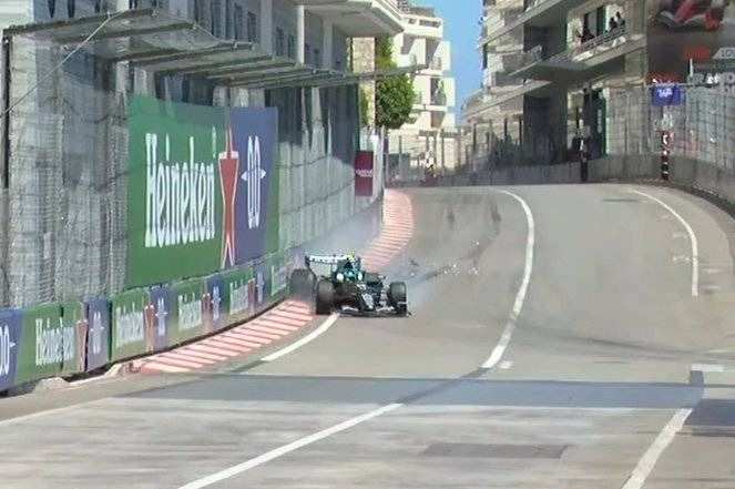 Vídeo F1: así fue el susto de Alonso y toque con el muro en Mónaco #F1 #FVDigital