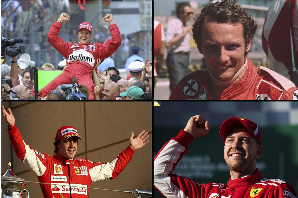 Todos los pilotos que han ganado con Ferrari en F1 #F1 #FVDigital