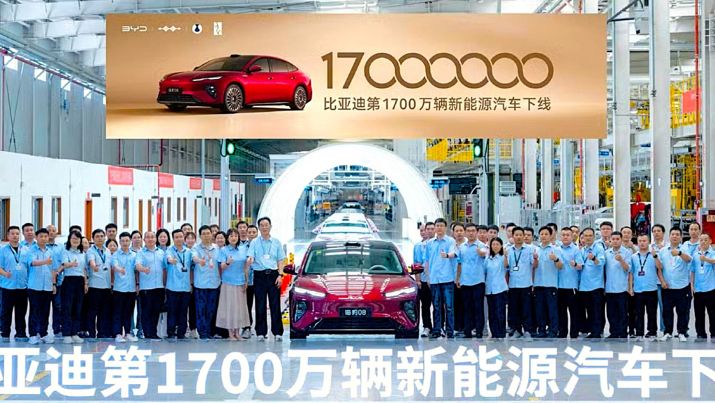 17.000.000 de híbridos y eléctricos y 1 millón en 82 días: el ritmo de BYD que sacude a toda la industria