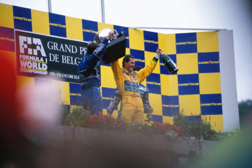 Galería: la primera victoria de Michael Schumacher en F1 #F1 #FVDigital