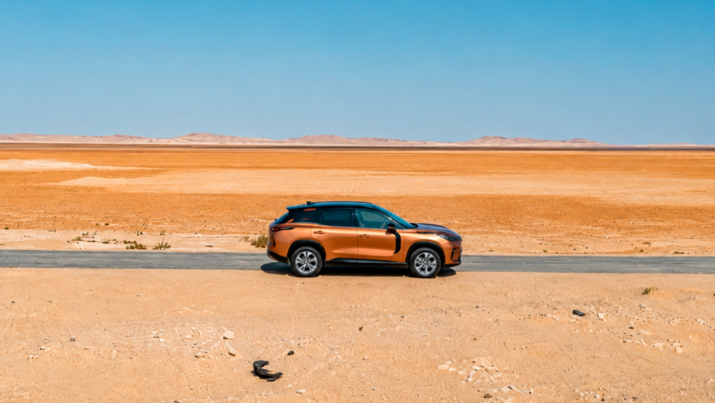 Este SUV híbrido enchufable quería demostrar sus 1.200 km de autonomía total: al final acabó cruzando más de 3.200 km por el desierto