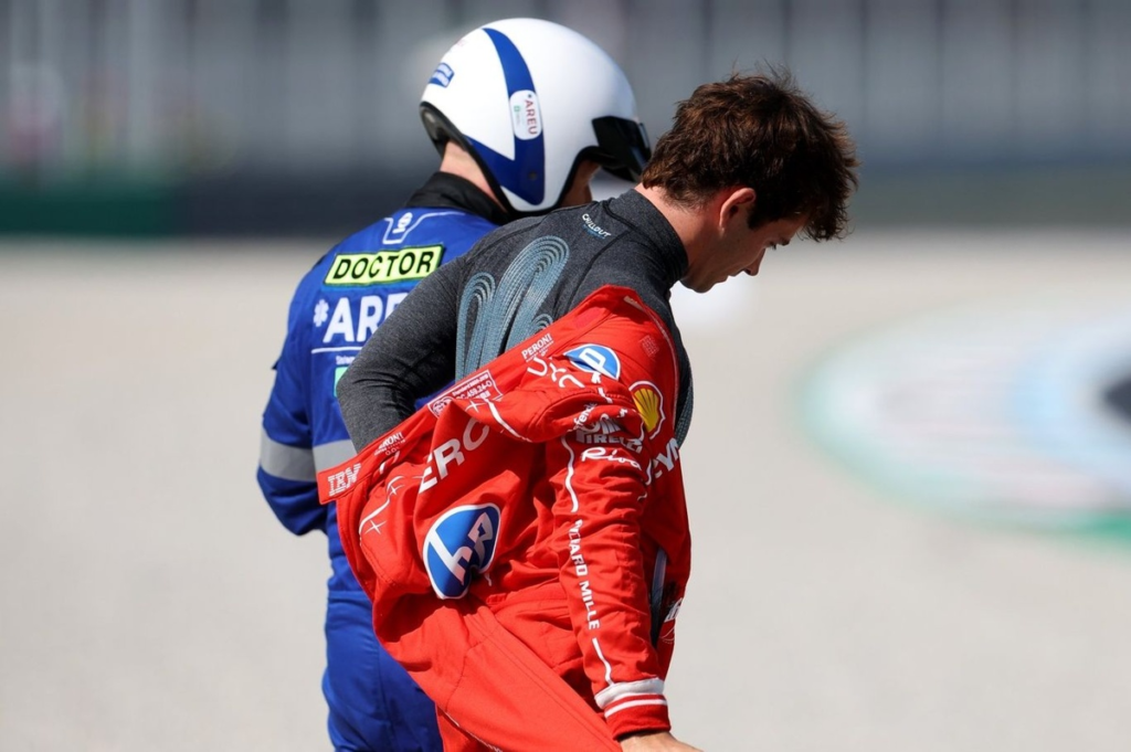 Leclerc habla de las secuelas de su fuerte accidente en Monza #F1 #FVDigital