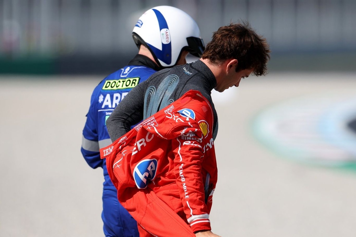 Leclerc habla de las secuelas de su fuerte accidente en Monza #F1 #FVDigital