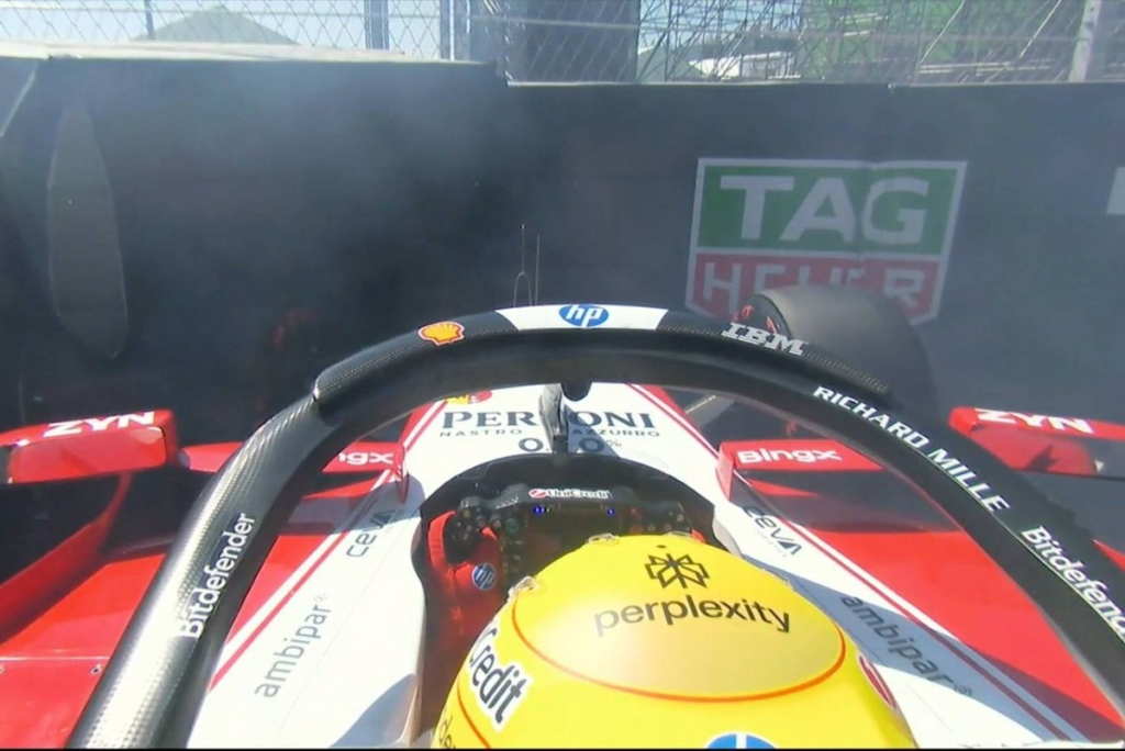 Vídeo: Hamilton, contra el muro del Madring y ‘rebelde’ #F1 #FVDigital