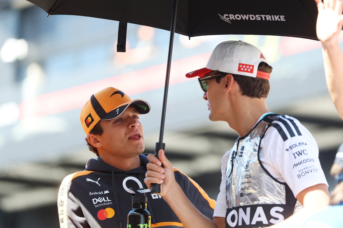 Por qué Norris no se cree la teoría de Russell sobre los estilos de pilotaje #F1 #FVDigital