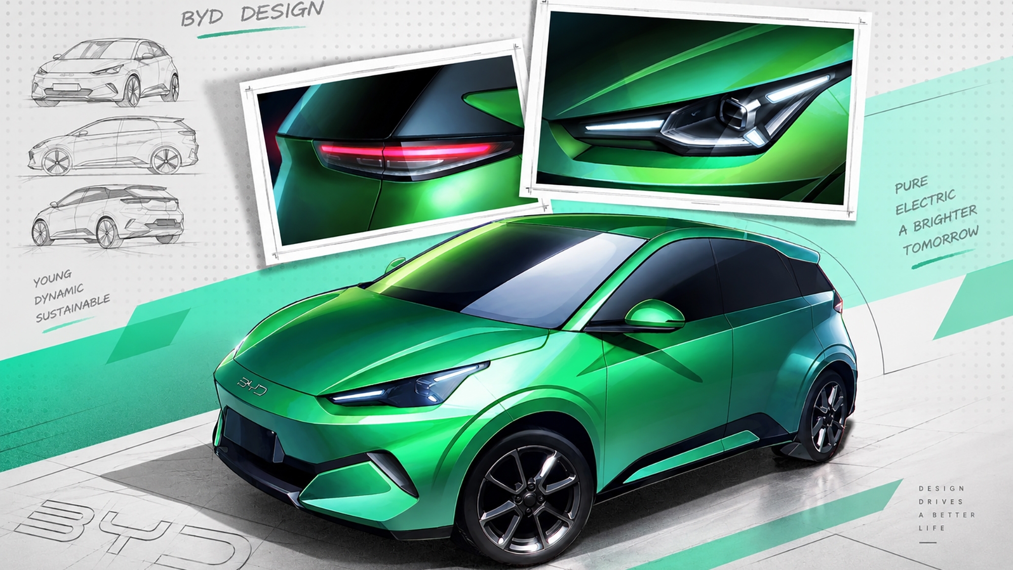 Un poco tarde pero, ahora sí, BYD enseña el nuevo Dolphin Surf que crece 42,5 cm, firma hasta 420 km de autonomía y tiene un LiDAR