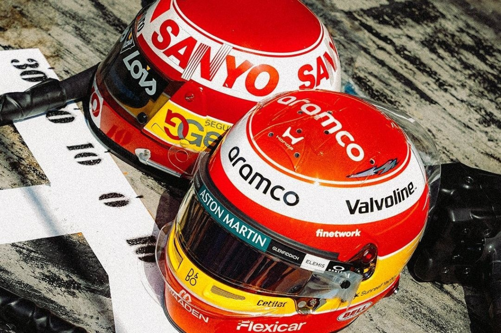 Fernando Alonso correrá con un casco especial en Monza en honor a Adrián Campos #F1 #FVDigital