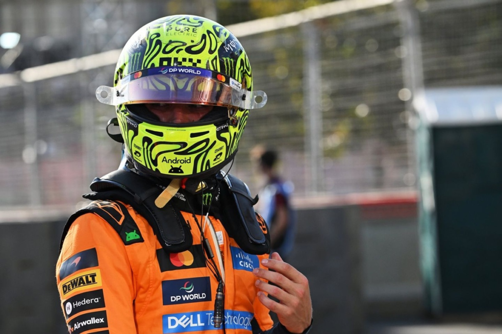 Norris pide perdón a Colapinto por sus palabras tras el accidente de Bakú #F1 #FVDigital