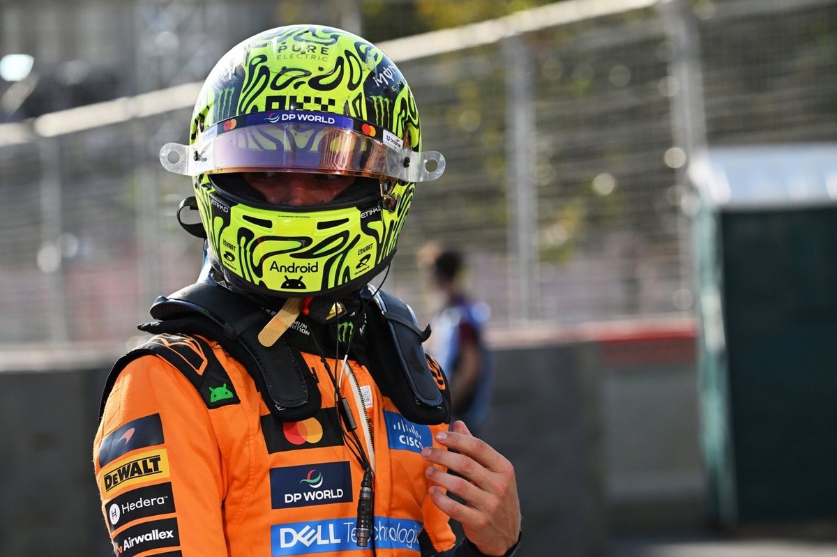 Norris pide perdón a Colapinto por sus palabras tras el accidente de Bakú #F1 #FVDigital