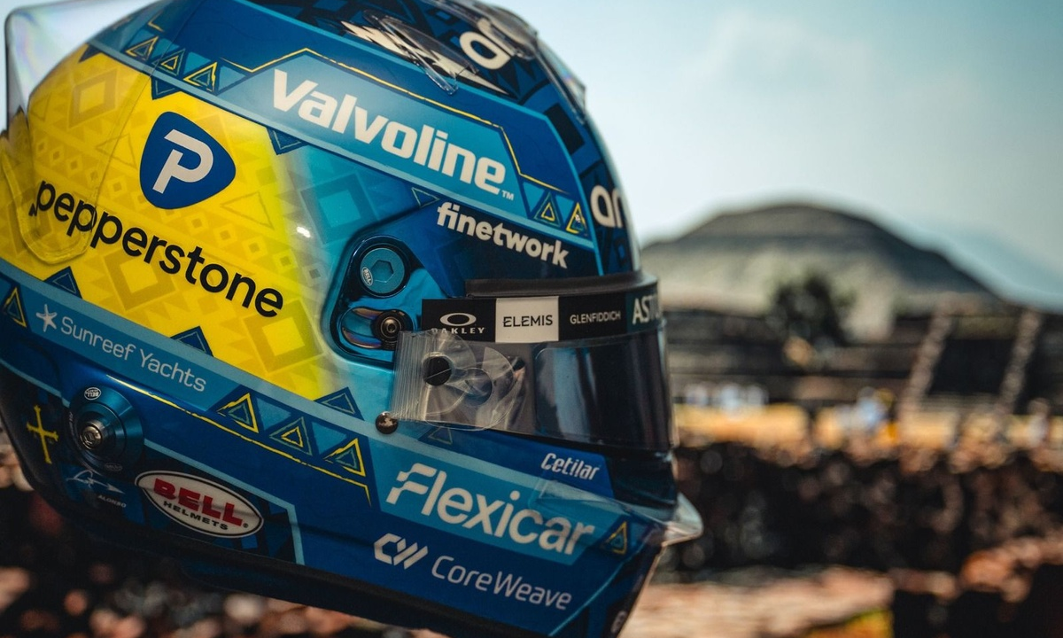 Alonso lleva el «Día de Muertos» a su casco para México: ¡así es la calavera que llevará! #F1 #FVDigital